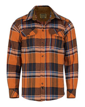 Mens Coffee Flannel Shirt - Front