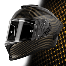 Daytona Viper Gold Carbon Fiber Full Face Motorcycle Helmet