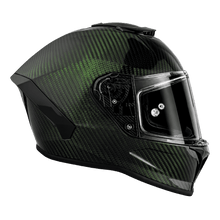 Daytona Viper Green Carbon Fiber Full Face Motorcycle Helmet