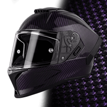 Daytona Viper Purple Carbon Fiber Full Face Motorcycle Helmet