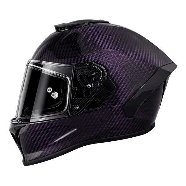 Daytona Viper Purple Carbon Fiber Full Face Motorcycle Helmet