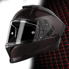 Daytona Viper Red Carbon Fiber Full Face Motorcycle Helmet