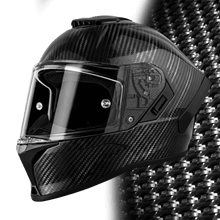 Daytona Viper Silver Carbon Fiber Full Face Motorcycle Helmet