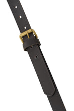 Mens Premium Leather Y-Back Suspenders, Heavy-Duty Adjustable Braces w/ Brass Swivel Snap Hooks for Jeans & Trousers - buckle