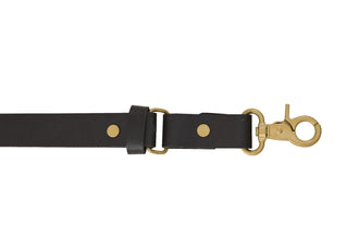Mens Premium Leather Y-Back Suspenders, Heavy-Duty Adjustable Braces w/ Brass Swivel Snap Hooks for Jeans & Trousers