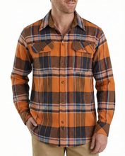 Ghost Throttle Men's Cobalt Long Sleeve Plaid Button Down Casual Flannel Shirt