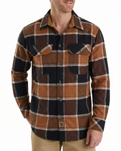 Ghost Throttle Men's Ironwood Long Sleeve Plaid Button Down Casual Flannel Shirt