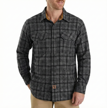 Ghost Throttle Men's Dark Truffle Long Sleeve Plaid Button Down Casual Flannel Shirt