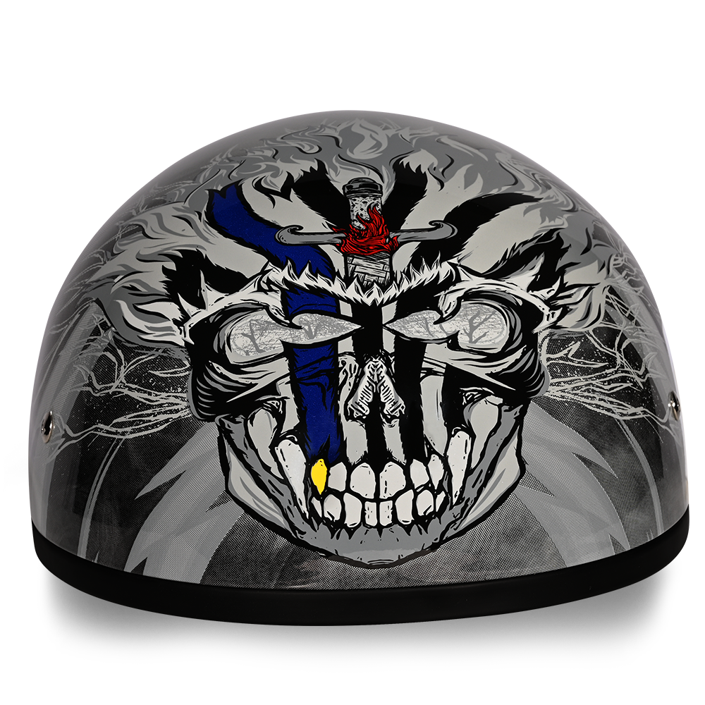 chrome motorcycle helmet for sale DOT Motorcycle Helmet Open Face w/Bubble Shield Chrome Silver Scooter  Helmet S