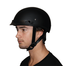 D.O.T. Daytona Skull Cap- W/ Skull Flames Red