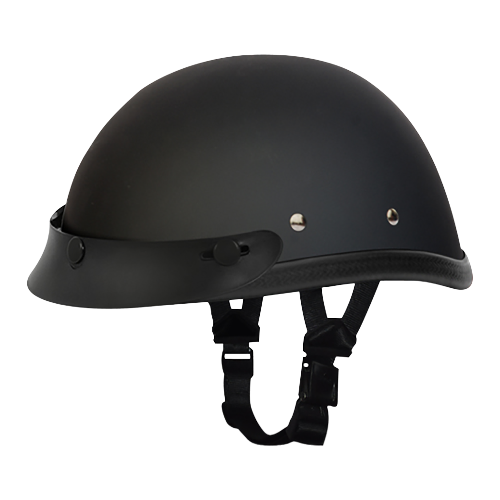 eagle motorcycle helmet full face Novelty Eagle W/ Snaps- Dull Black M