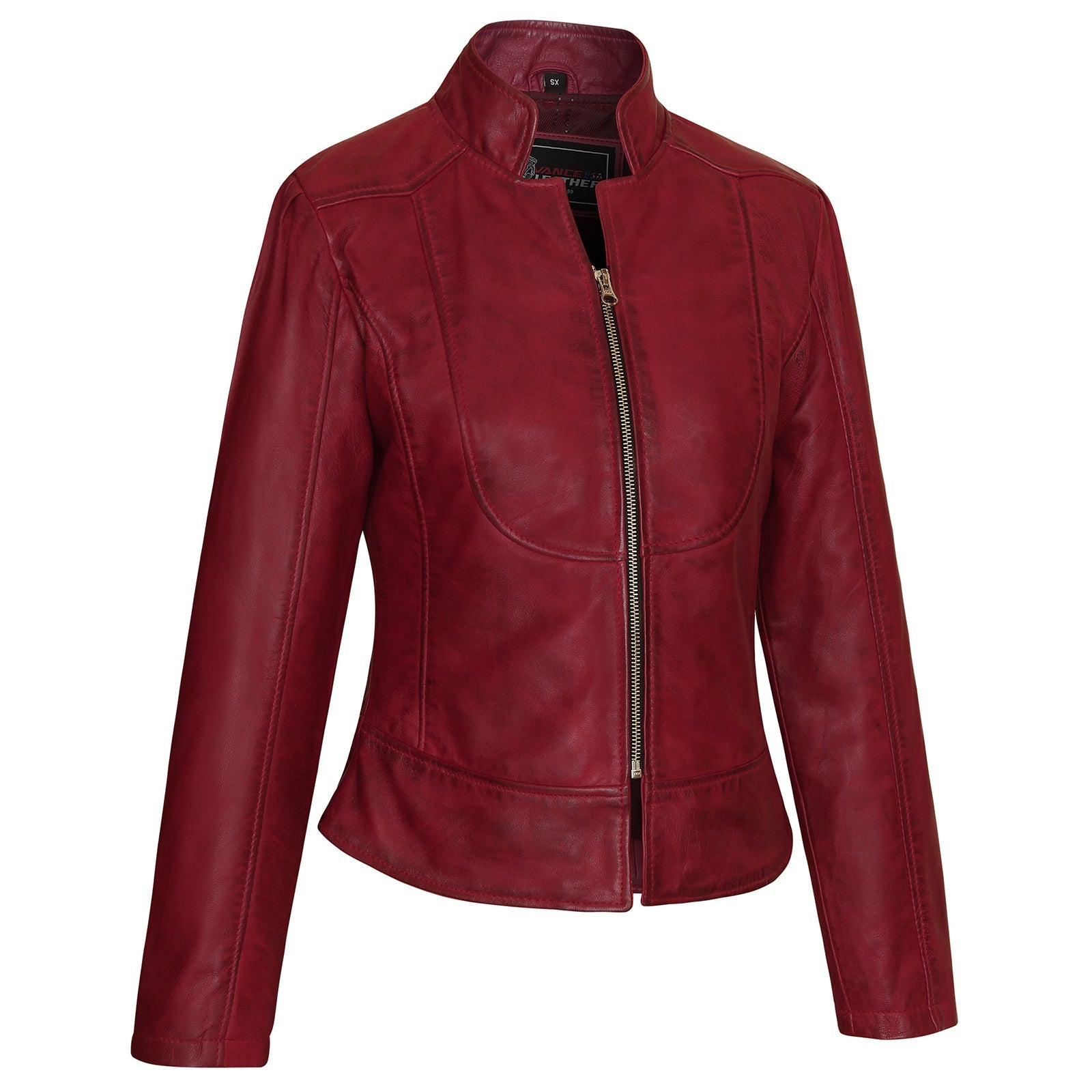 Maya Ladies Premium Soft Lightweight Burgundy Fitted