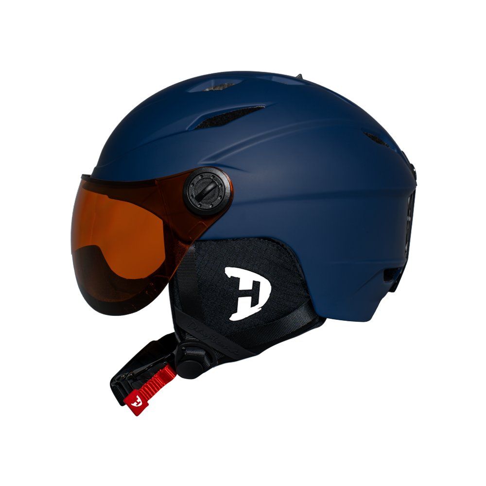 carver motorcycle helmets Shield- Blue Brock Black Customs *** Vision Daytona Carver Snow Ski Helmet