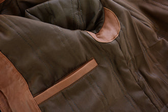 Mens Cafe Racer Waxed Lambskin Austin Brown Motorcycle Leather Jacket