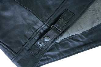 Mens Cafe Racer Gatsby Black Waxed Lambskin Motorcycle Leather Jacket