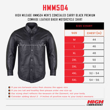 HMM504 Size chart