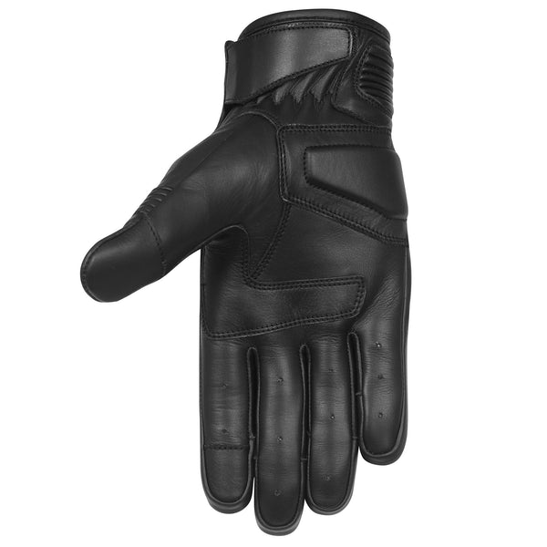 The Scrapper Men's Premium Mid-Length Leather Motorcycle Gloves
