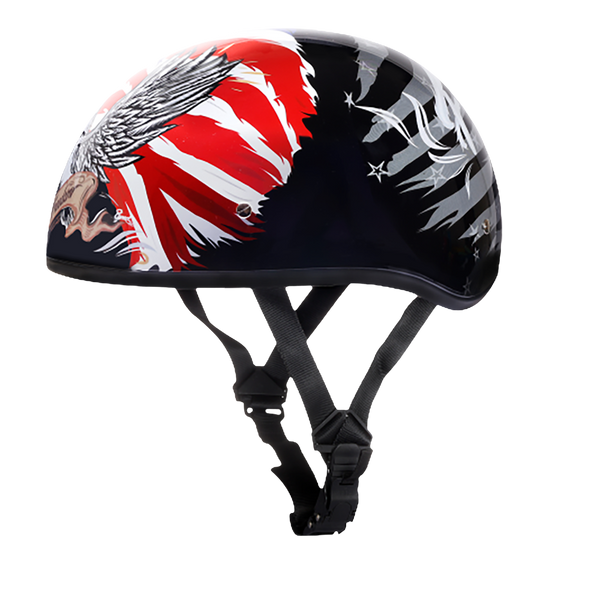 D.O.T. Daytona Skull Cap- W/ Freedom 2.0