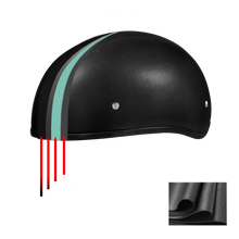 D.O.T. Daytona Skull Cap W/O Visor- Leather Covered