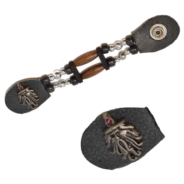 Brown Bead Wizard Vest Extender