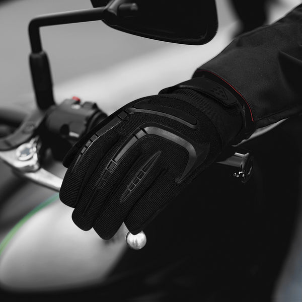 Vance Textile Burner Lite Mens Textile Motorcycle Gloves with High Density Palm Padding