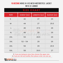 VL1623HG size chart