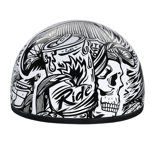 D.O.T. Daytona Skull Cap- W/ Live Fast