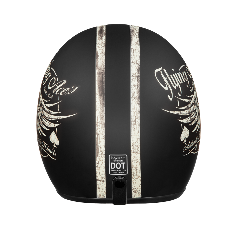 daytona cruiser motorcycle helmets D.O.T. Daytona Cruiser- W/ Flying ACE'S XS