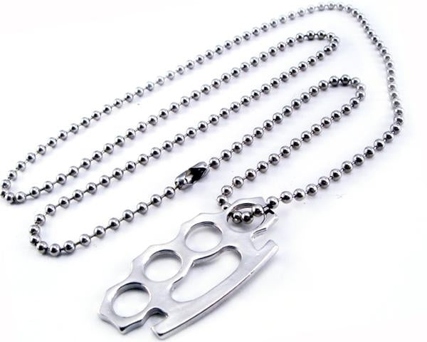 Brass Knuckle Necklace
