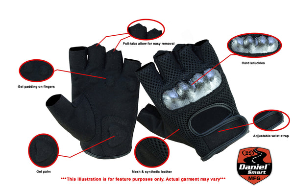 DS19 Sporty Mesh Fingerless Glove