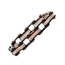 Two Tone Black/Candy Red W/White Crystal Centers