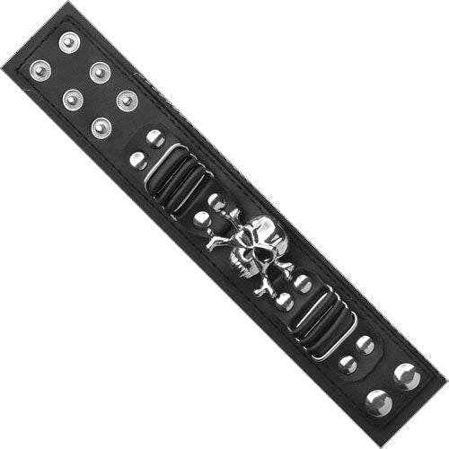 SD1012 Vinyl bracelet with skull design.