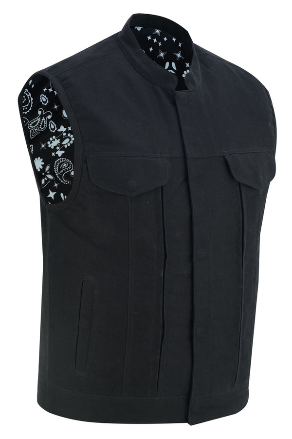 Men's Modern Utility Style Canvas Vest