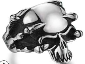 Stainless Steel Hold This Biker Ring