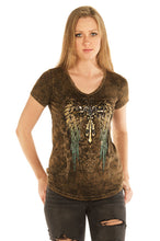 Sleeve Teal Gradient Wings and Cross