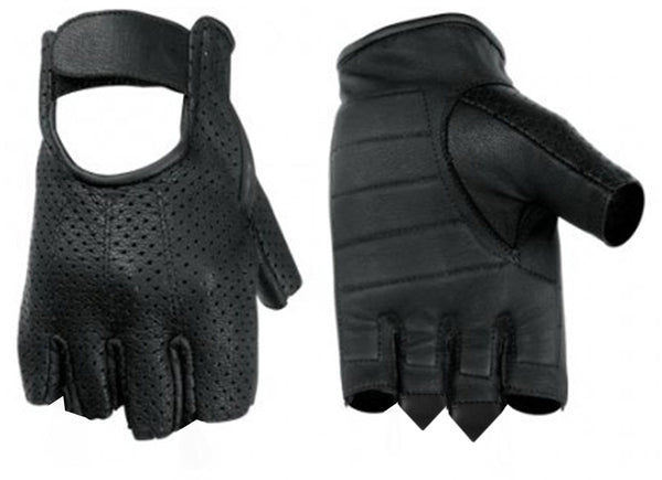 DS14 Perforated Fingerless Glove
