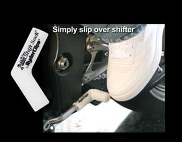 WHITE Rubber Shift Sock- White