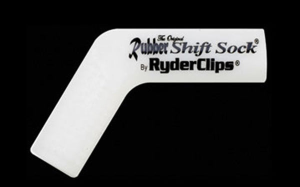 WHITE Rubber Shift Sock- White