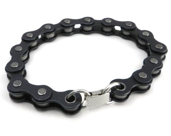 B Bike Chain Bracelet- Black