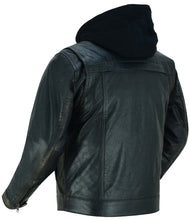Men's Lightweight Drum Dyed Distressed Naked Lambskin Jacket
