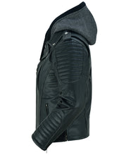Women's M/C Jacket with Rub-Off Finish