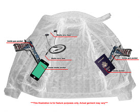 Flight Wings - Black Textile Motorcycle Jacket for Men