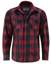 plaid patterned flannel shirt  - Red and Black
